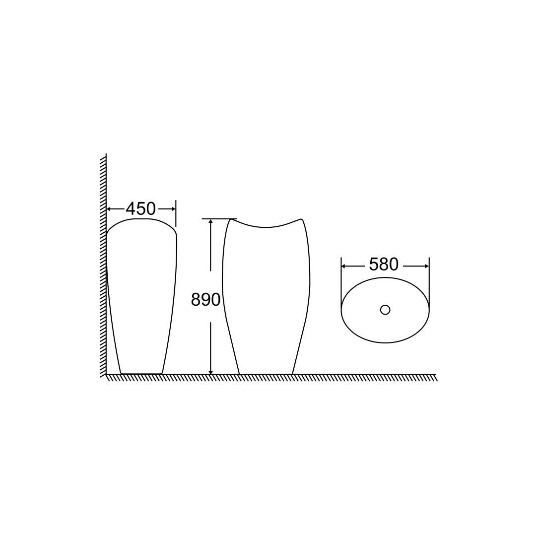 Pedestal Basin Curve