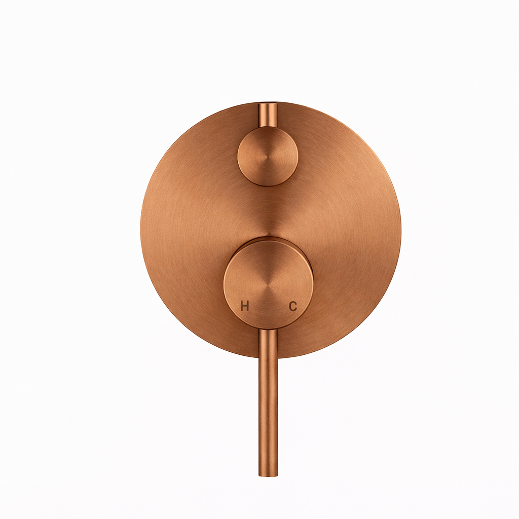 Elke Shower Diverter Plate Bronze