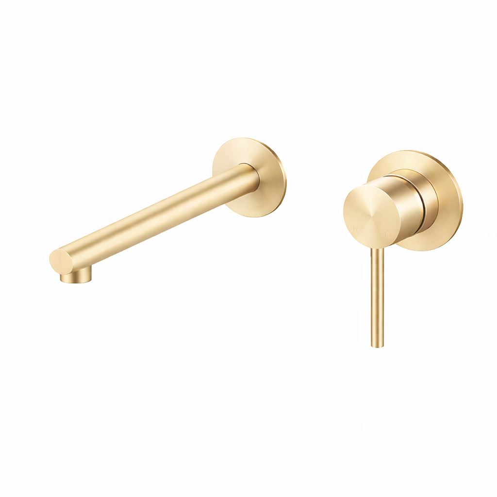 Elke Wall Mixer Brushed Gold