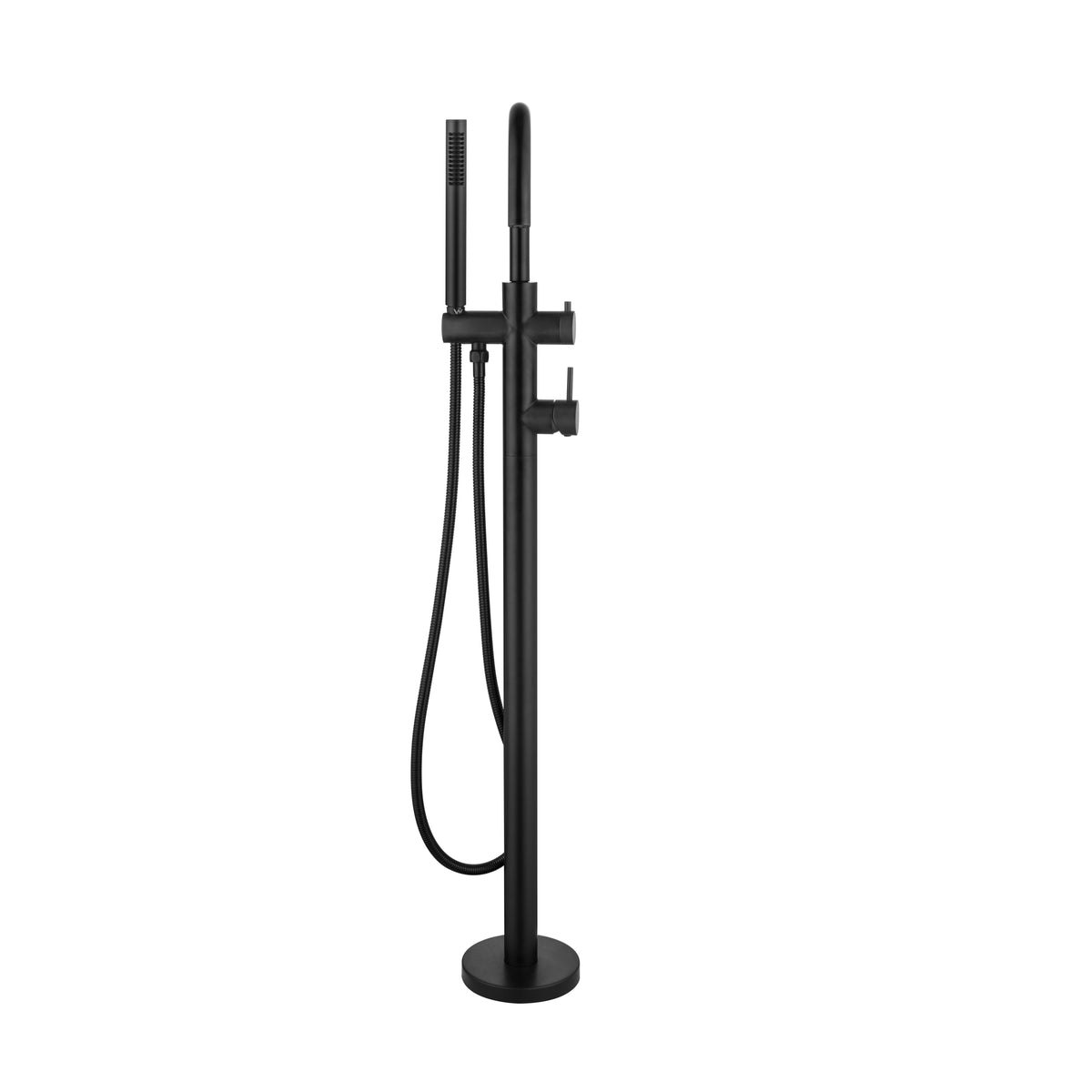 Elke Bath Filler with Hand Shower Matt Black