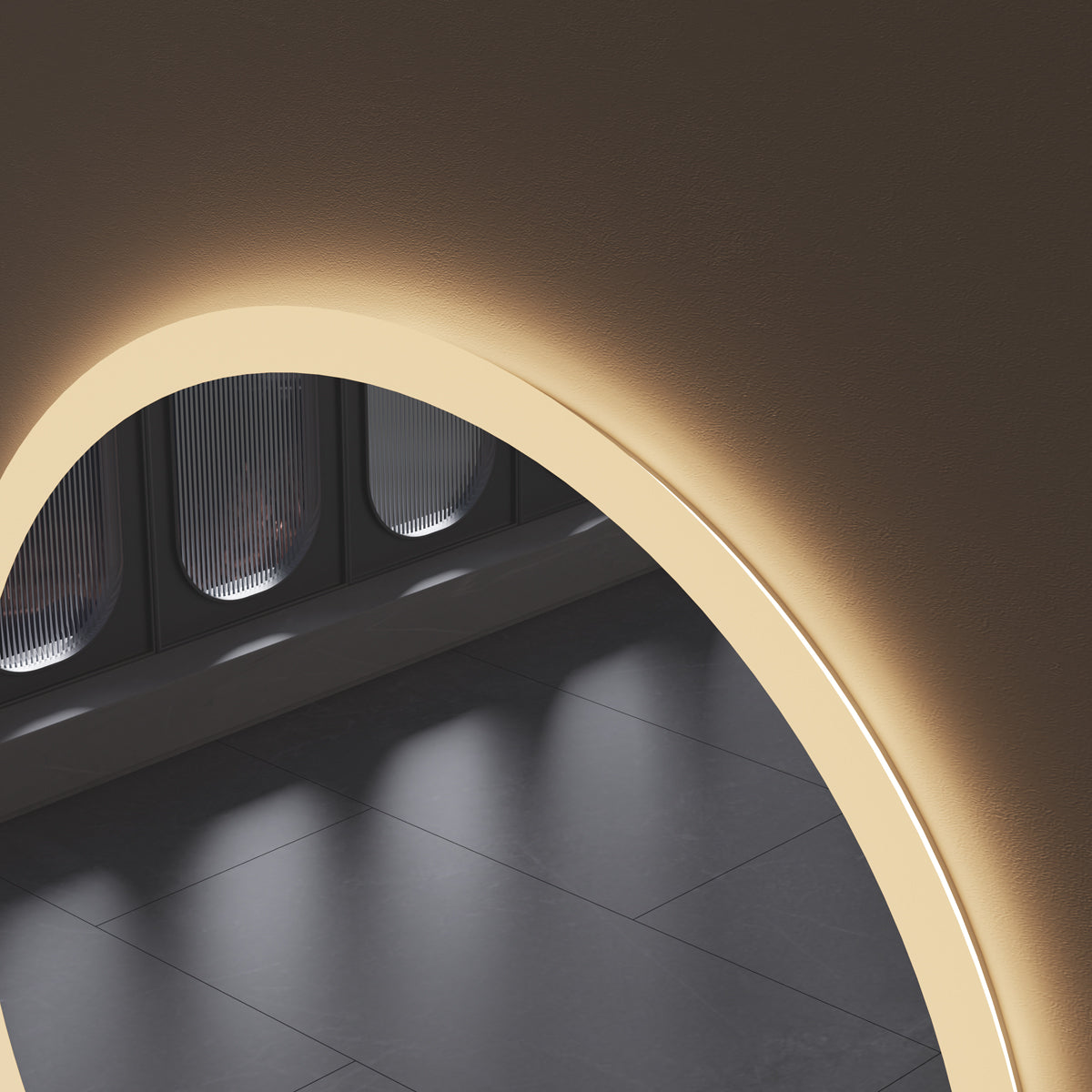 Willa Round LED Mirror