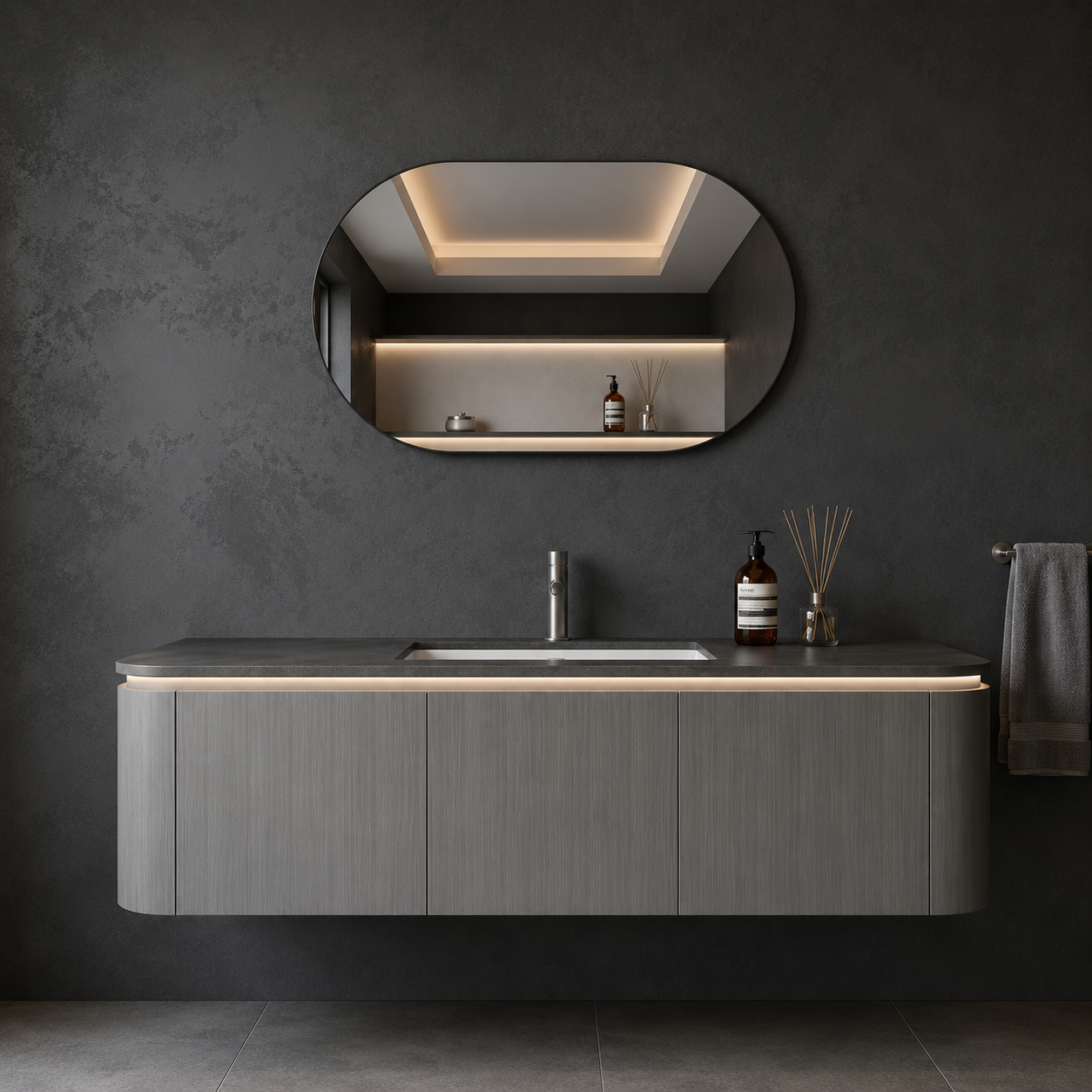 Velma Wall-hung Vanity with Sensor Light