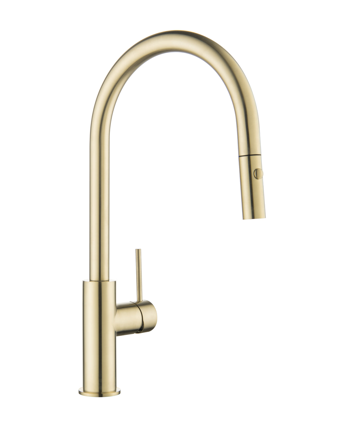 Elke Button Pull Mixer Brushed Gold