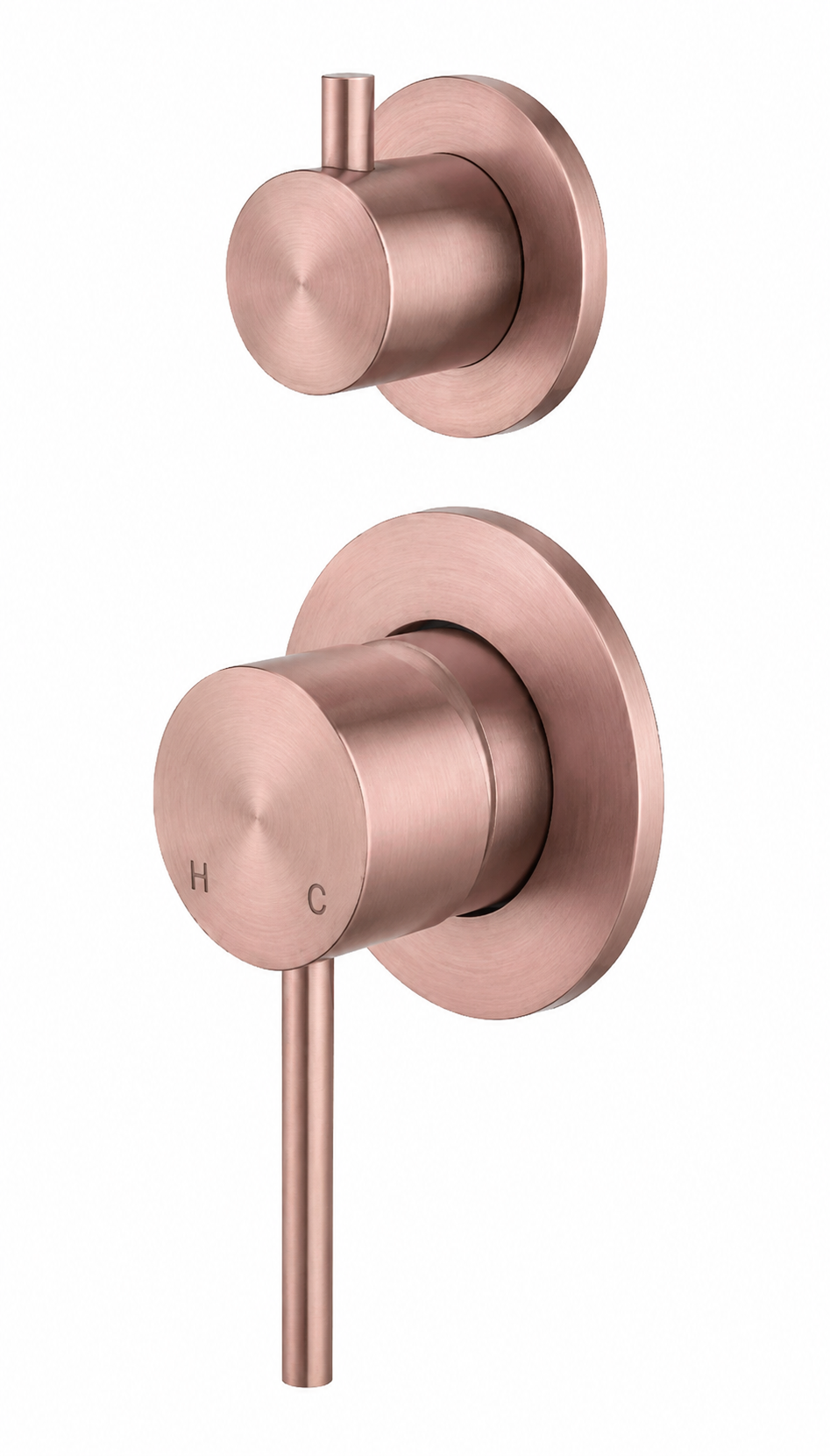 Elke Shower Diverter Brushed Copper