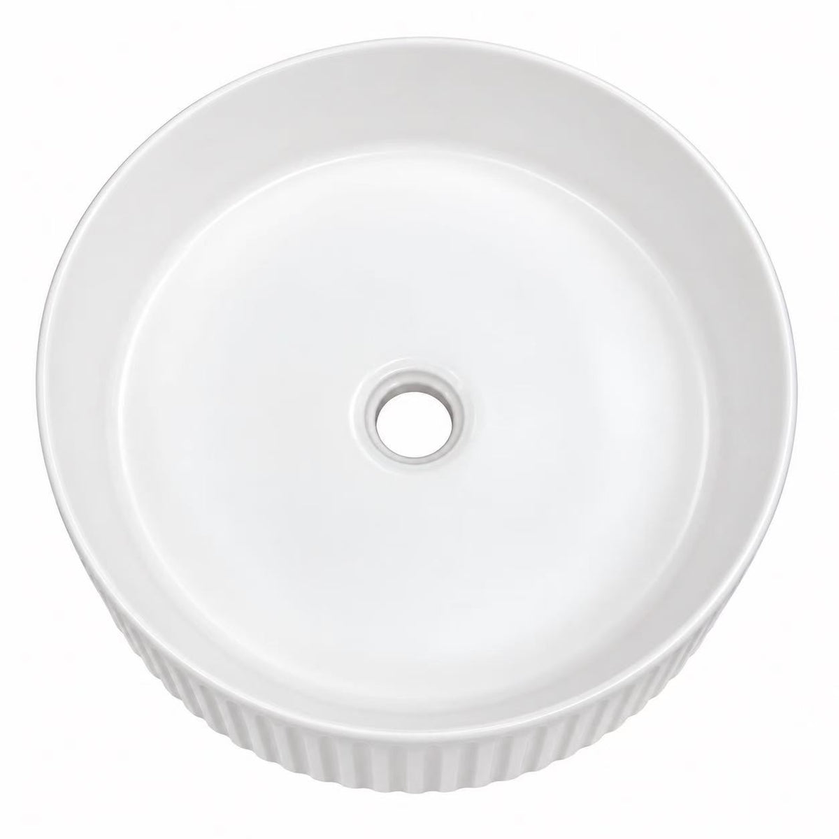 Brio Countertop Basin Round Matte White