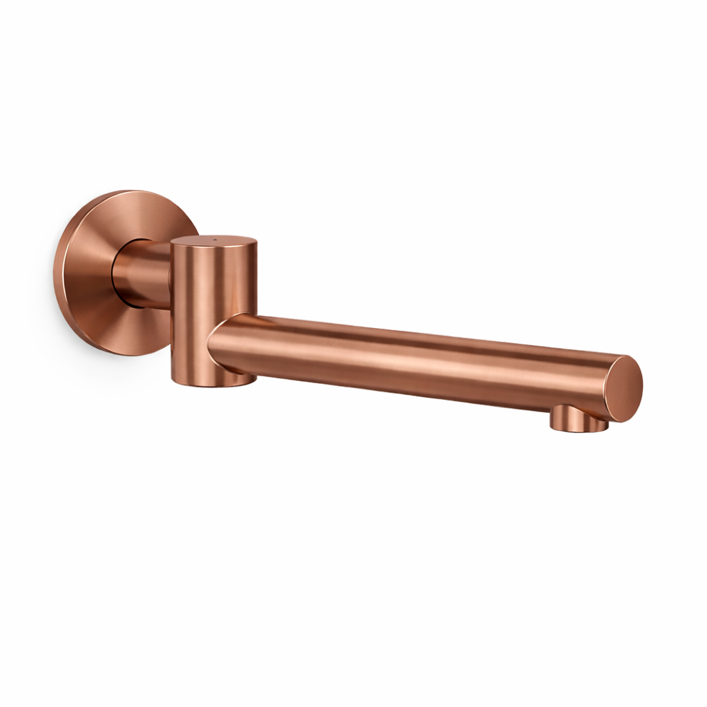 Elke Bath Spout Swivel Brushed Copper