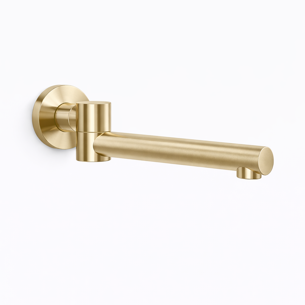 Elke Bath Spout Swivel Brushed Gold