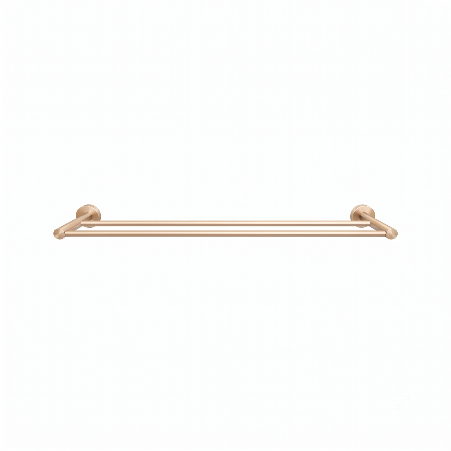 Elke Double Towel Rail Brushed Gold