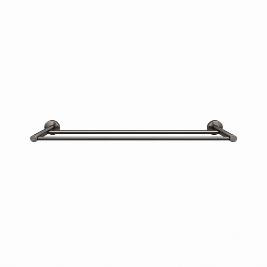 Elke Double Towel Rail Gunmetal