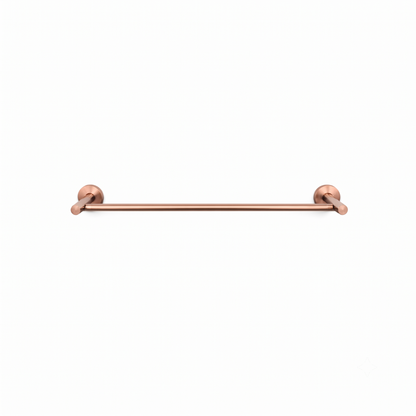 Elke Single Towel Rail Brushed Copper