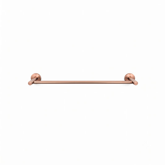 Elke Single Towel Rail Brushed Copper