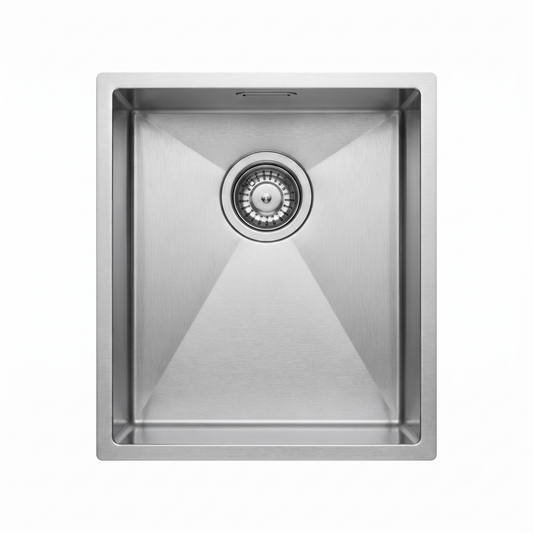 Titan Single Stainless Steel Sink with Overflow 340mm