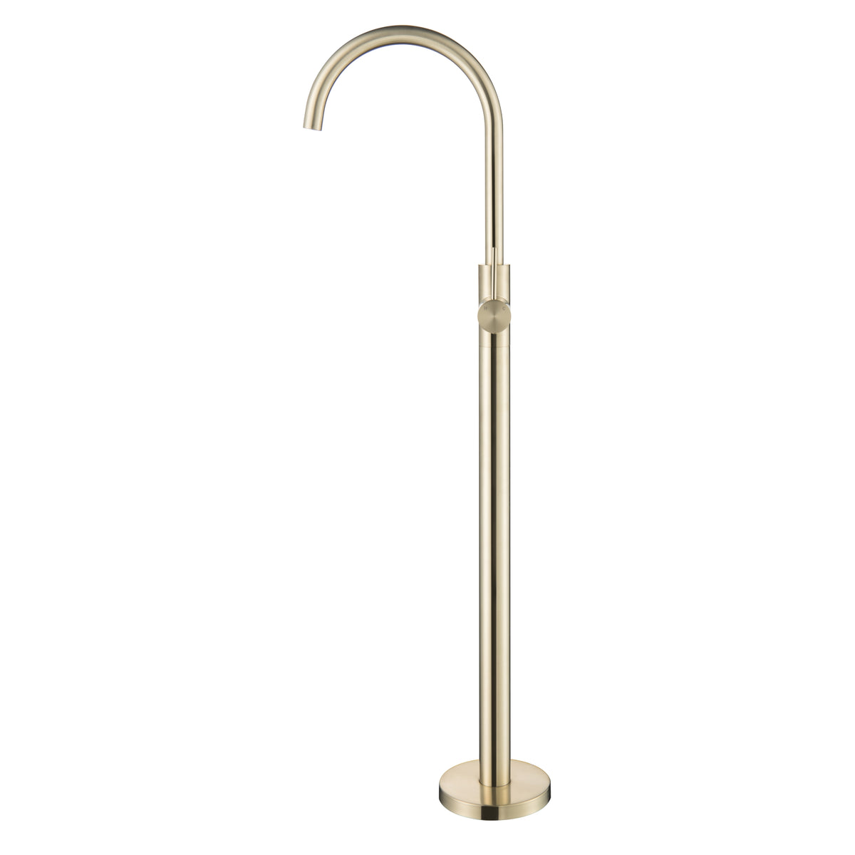 Elke Floor Bath Fillers Brushed Gold
