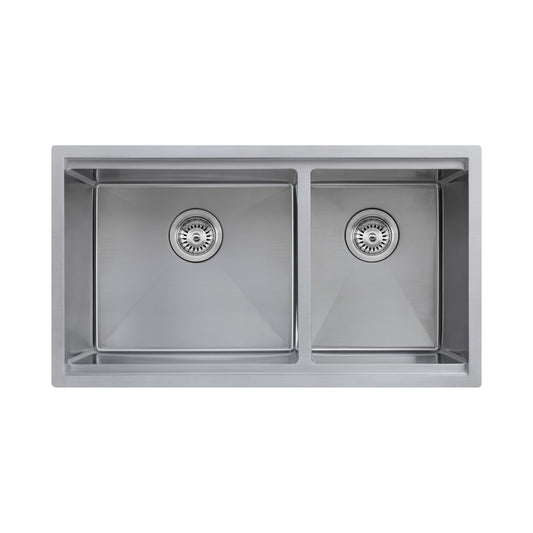 Titan Double Stainless Steel Sink; Workstation