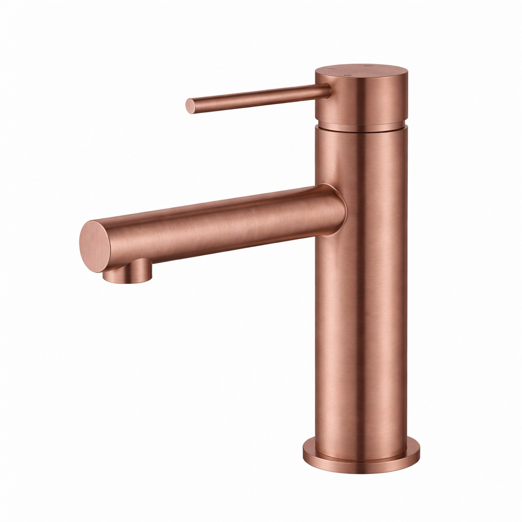 Elke Countertop Basin Mixer Brushed Copper