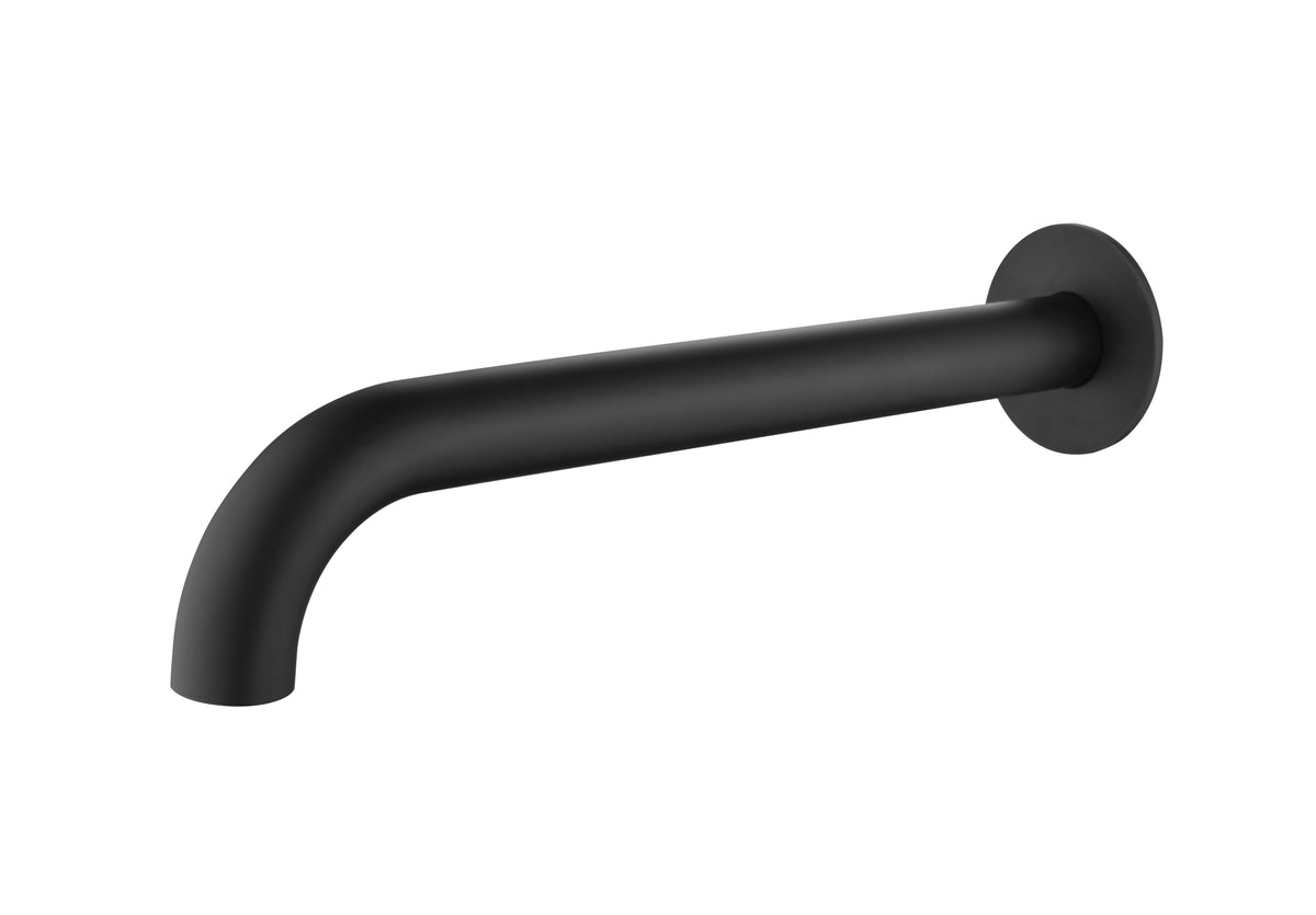 Elke Bath Spout Curved Matte Black