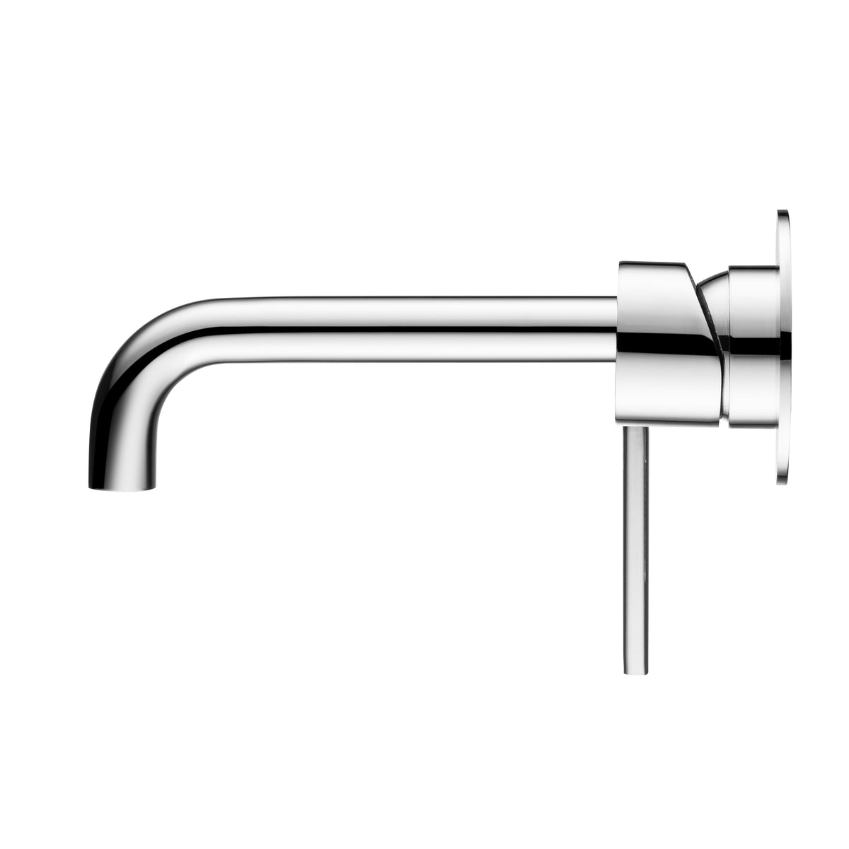 Elke Wall Mixer Curved Chrome