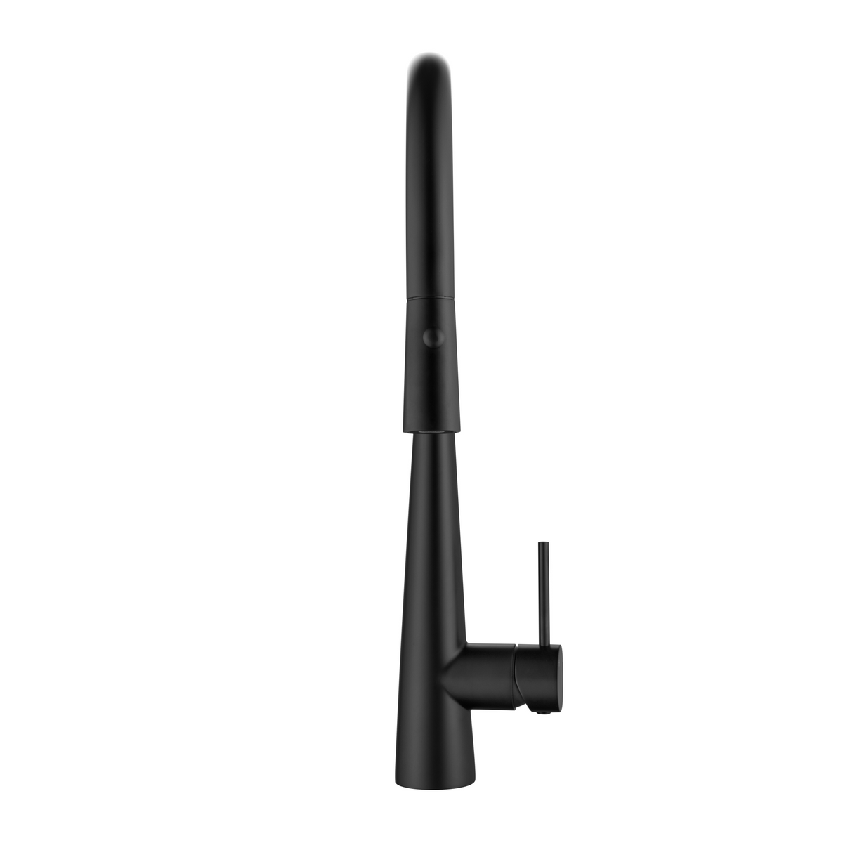 Elke Sleek Mixer with Button Matt Black