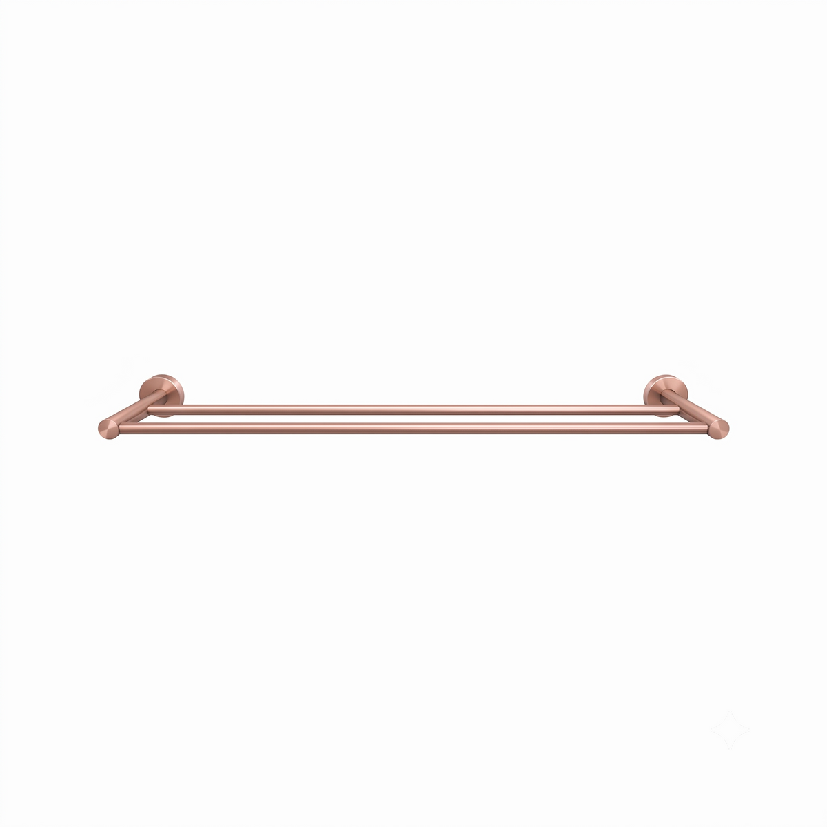Elke Double Towel Rail Brushed Copper