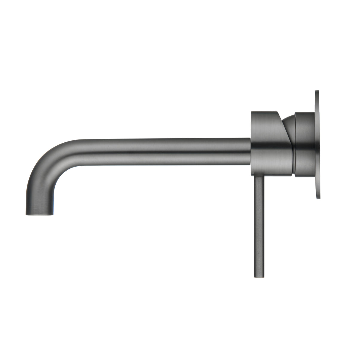 Elke Wall Mixer Curved Gunmetal