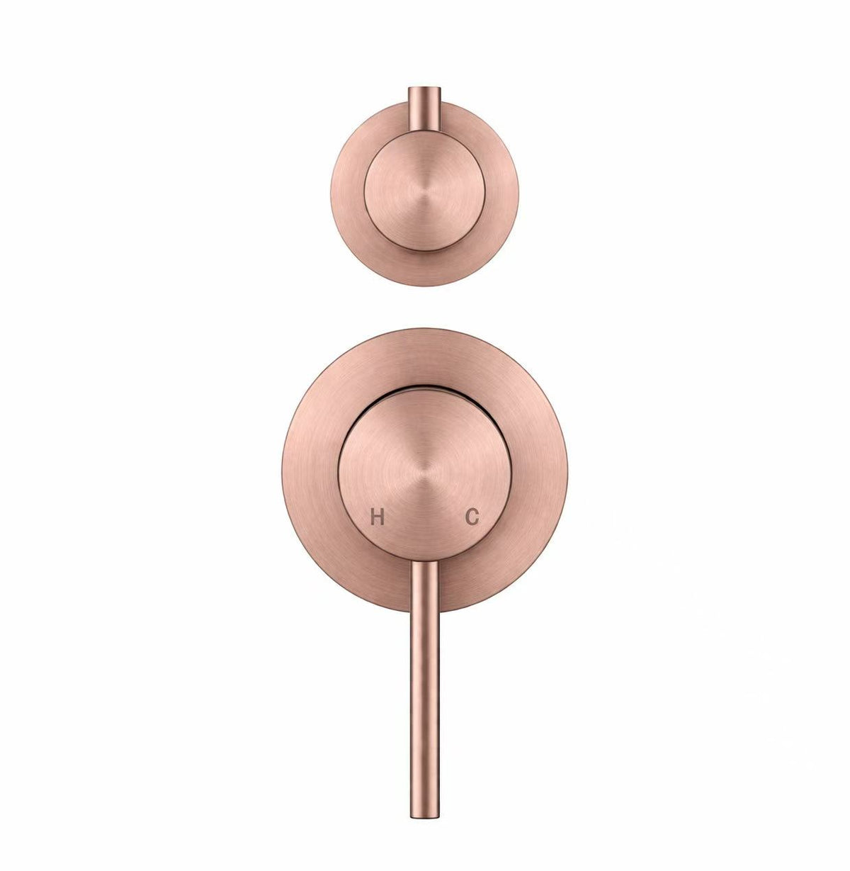 Elke Shower Diverter Brushed Copper