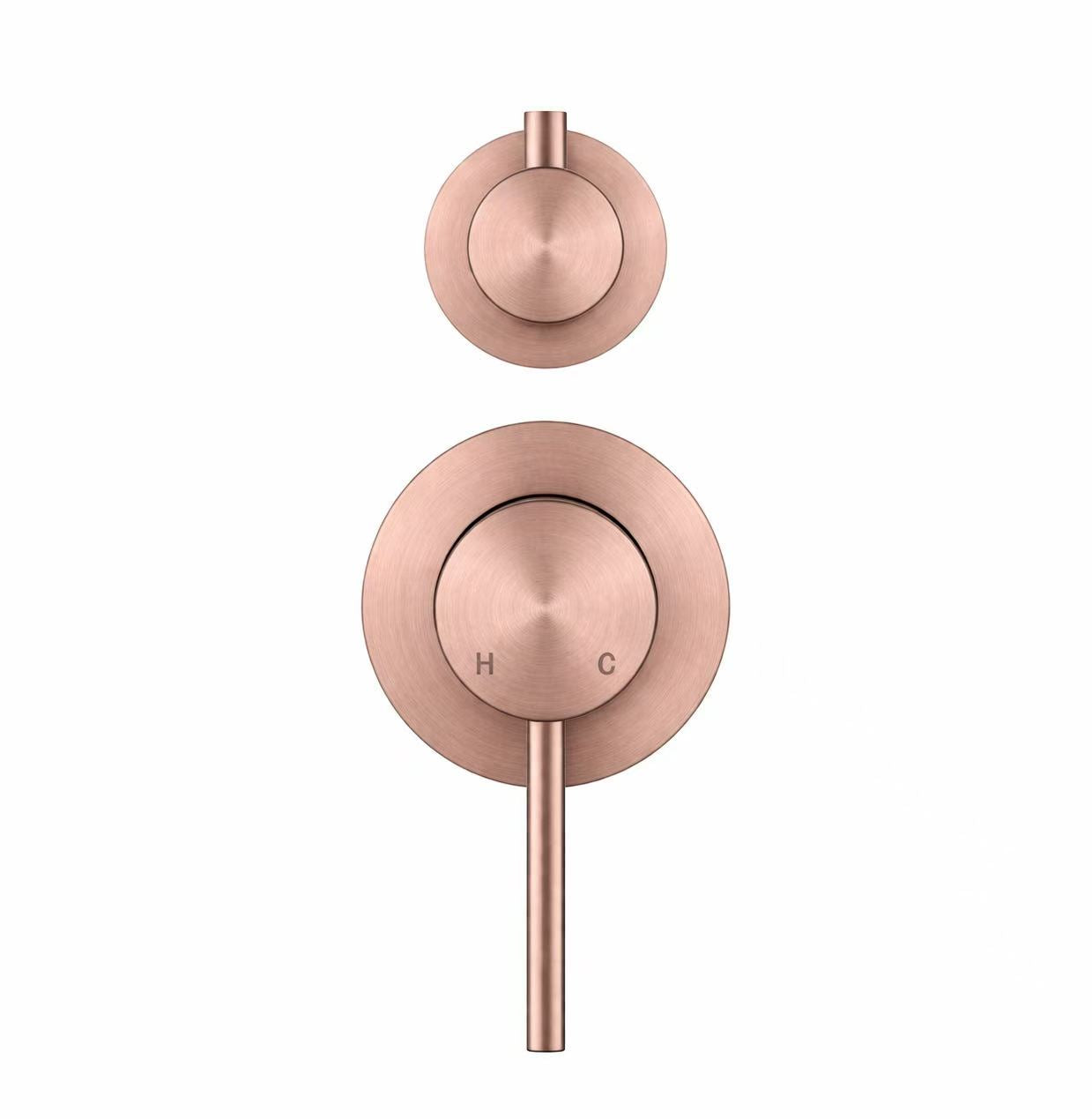 Elke Shower Diverter Brushed Copper
