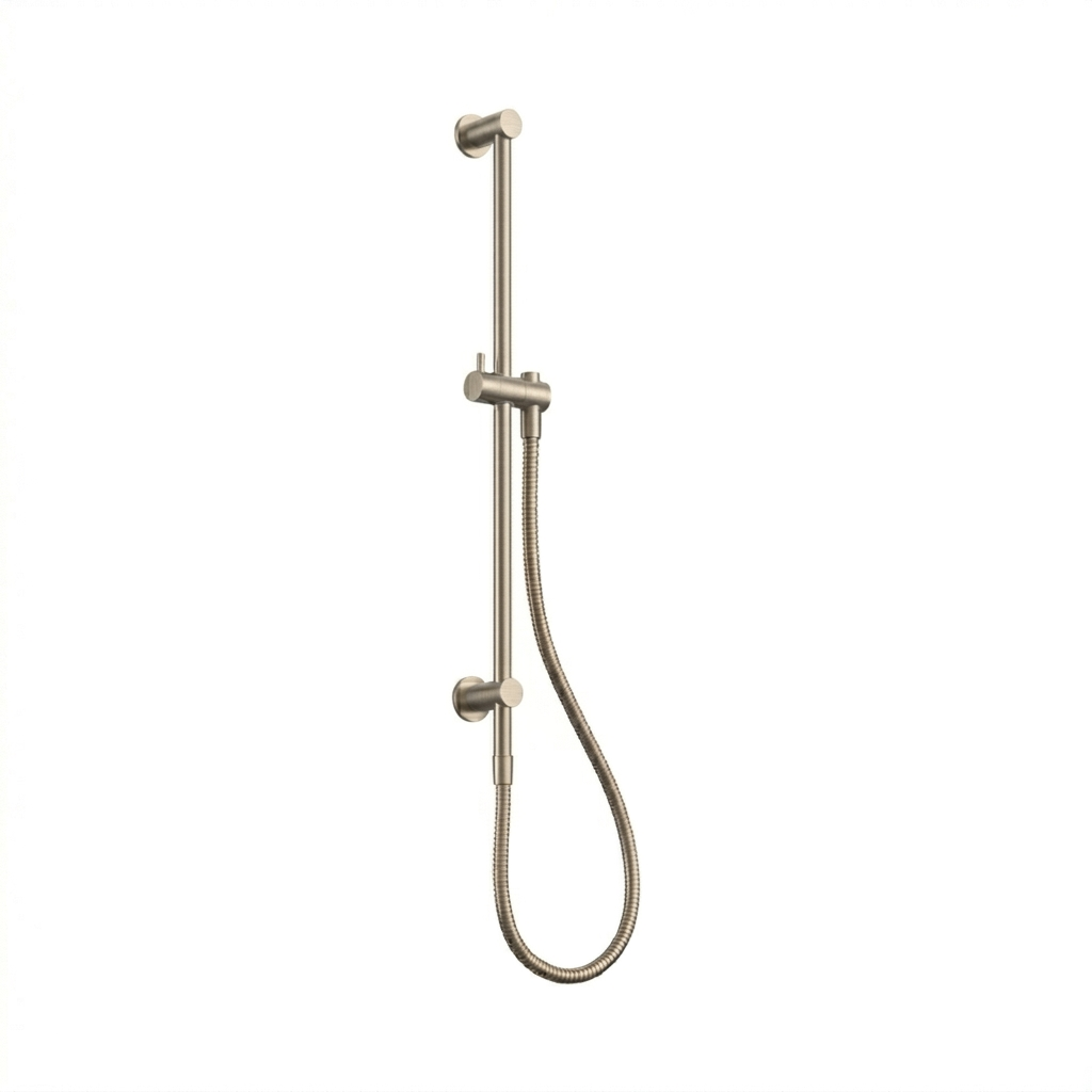 Elke Shower on Rail Brushed Nickel