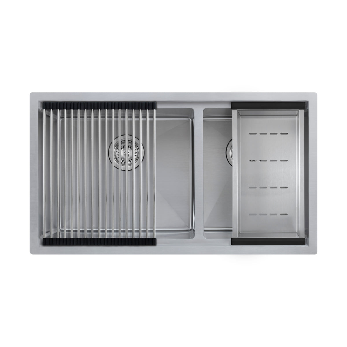 Titan Double Stainless Steel Workstation Sink 835mm