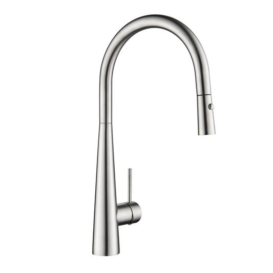 Elke Sleek Mixer with Button Brushed Nickel