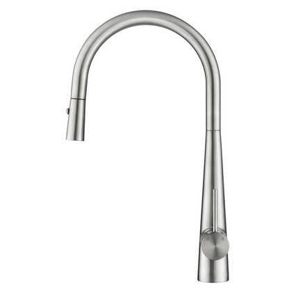 Elke Sleek Mixer with Button Brushed Nickel