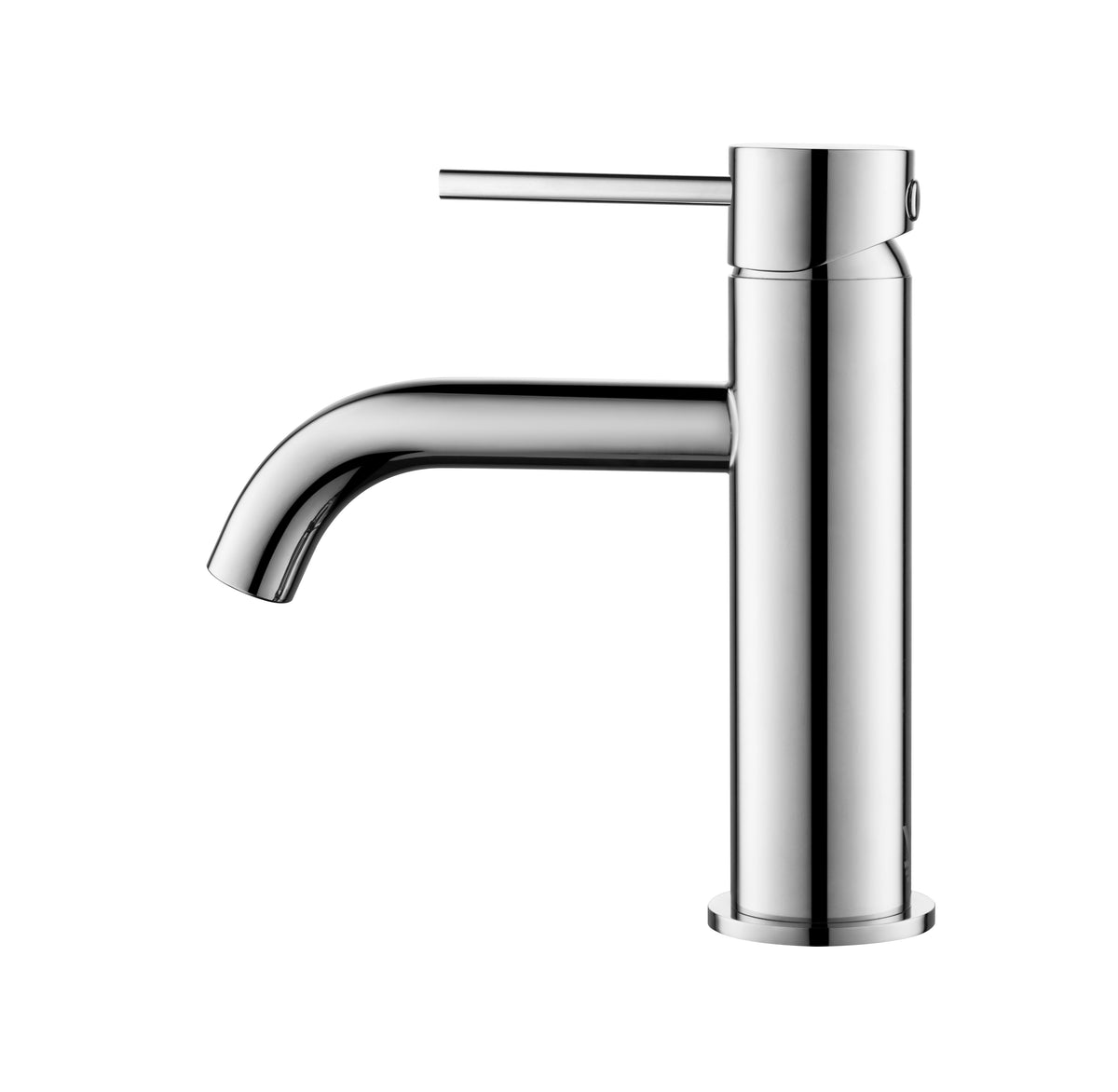Elke Curved Countertop Basin Mixer Chrome