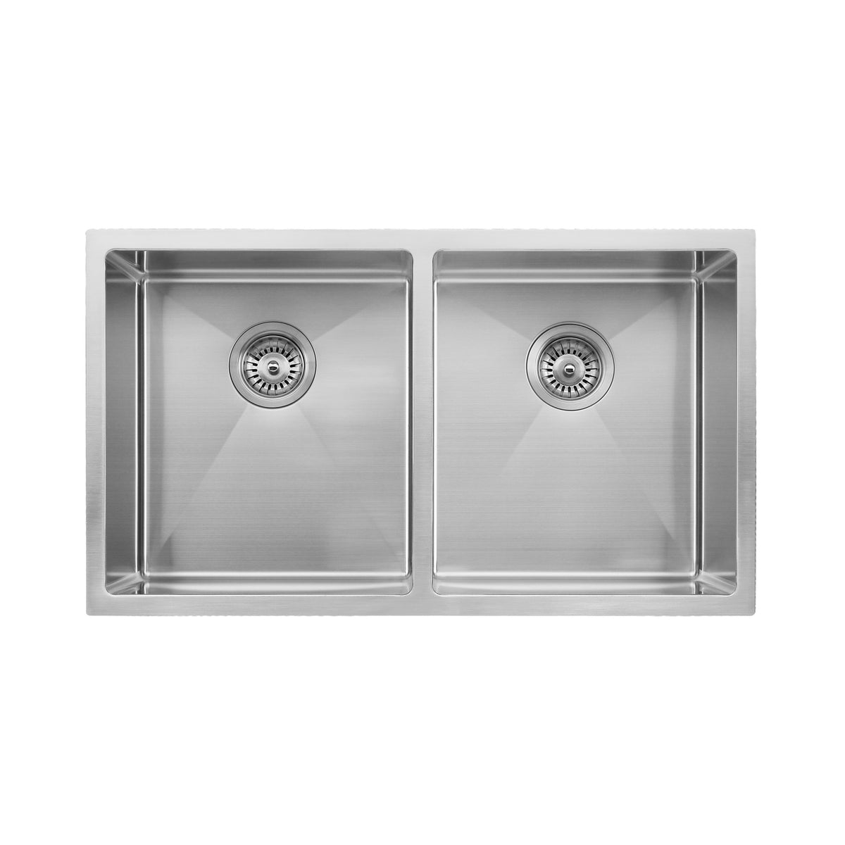 Titan Double Stainless Steel Sink with Overflow 750mm