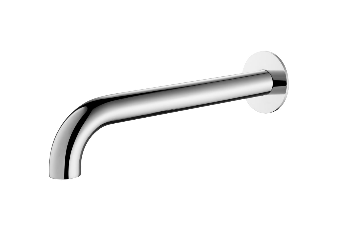 Elke Bath Spout Curved Chrome