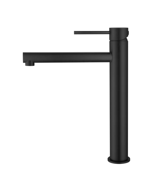 Elke Countertop Tall Basin Mixer Matt Black