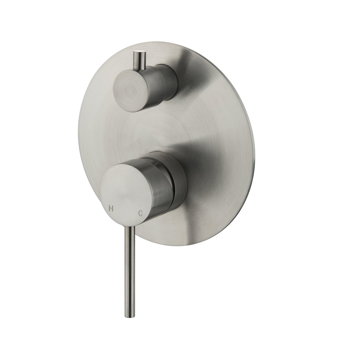 Elke Shower Diverter Plate Brushed Nickel