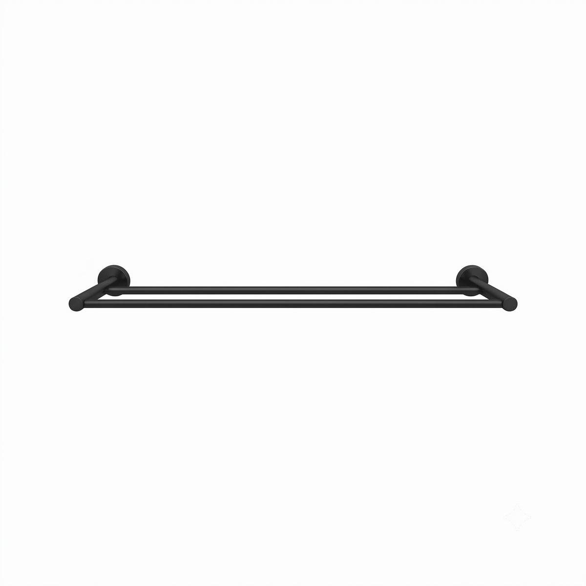 Elke Double Towel Rail Matte Black