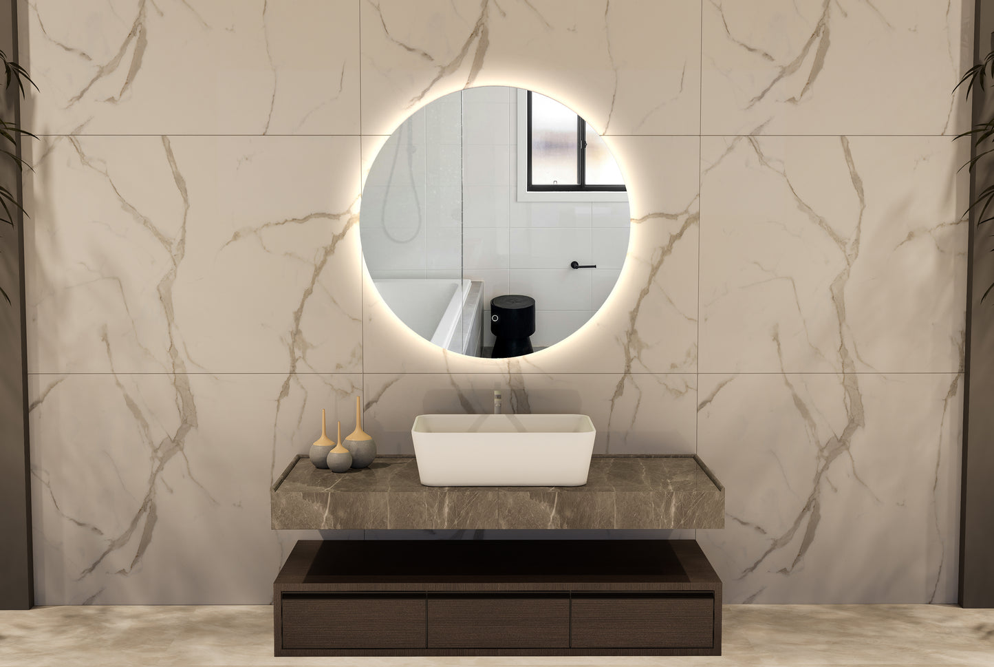 Xara Round LED Mirror