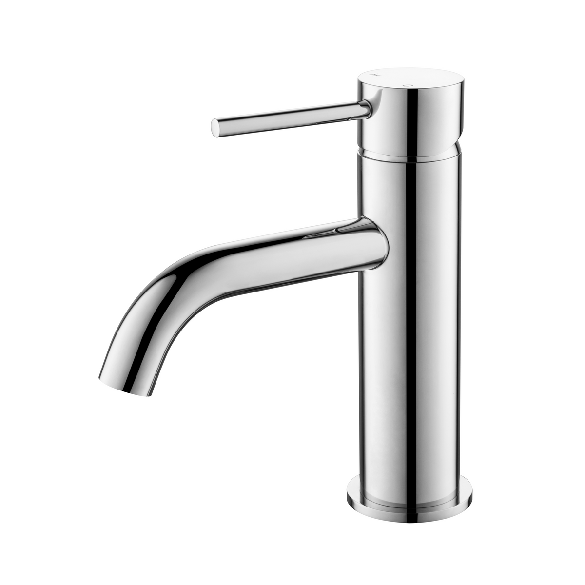 Elke Curved Countertop Basin Mixer Chrome