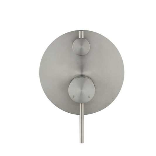 Elke Shower Diverter Plate Brushed Nickel