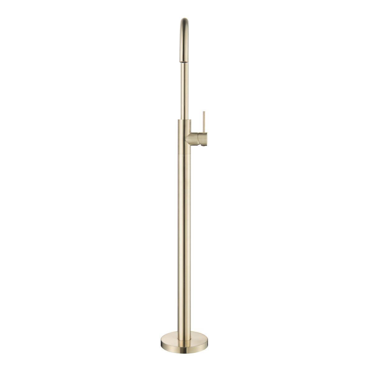 Elke Floor Bath Fillers Brushed Gold