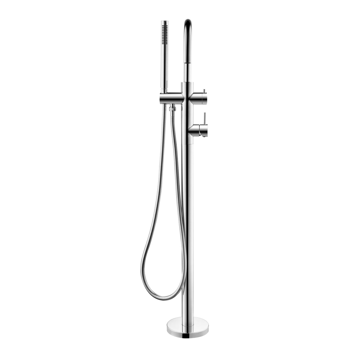 Elke Bath Filler with Hand Shower Chrome