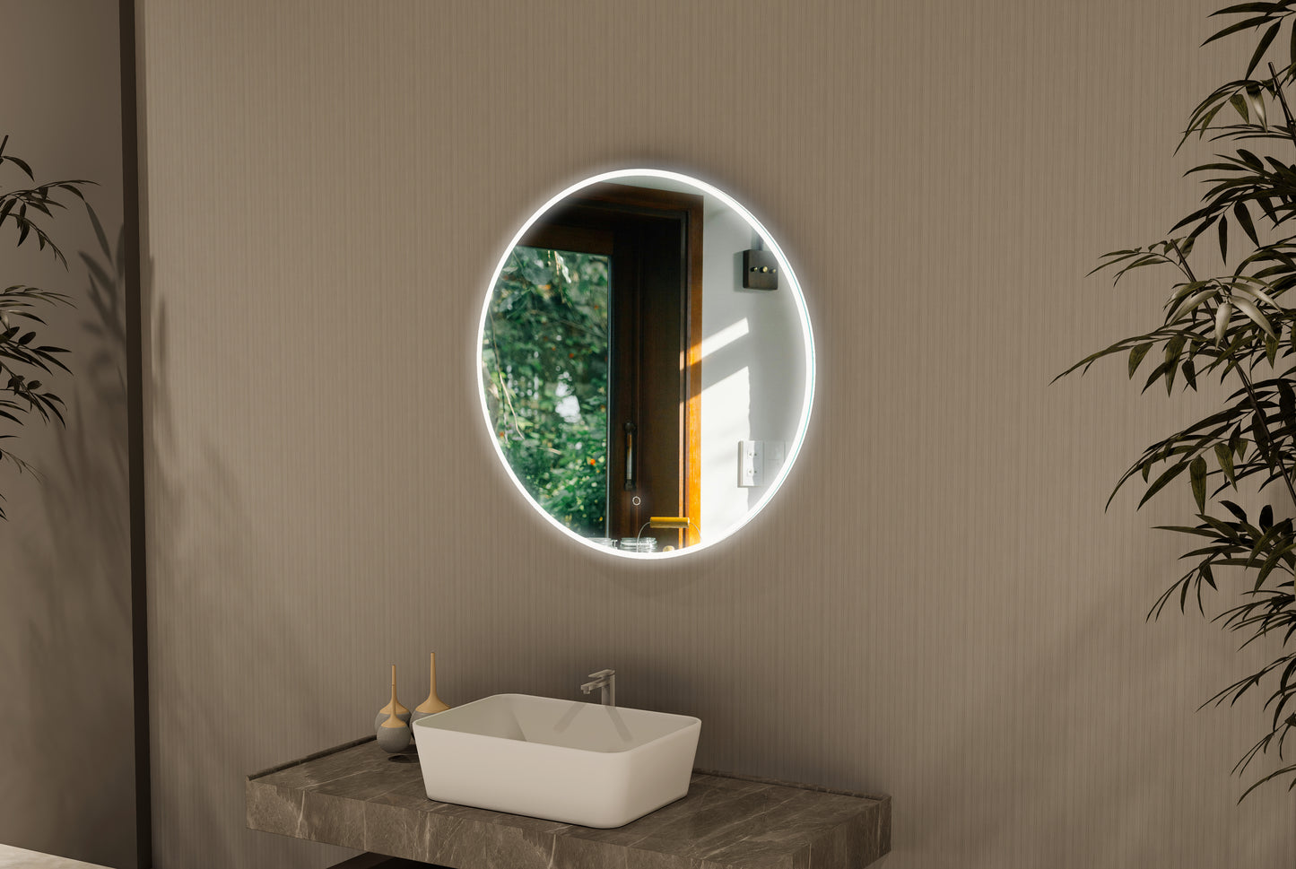 Willa Round LED Mirror