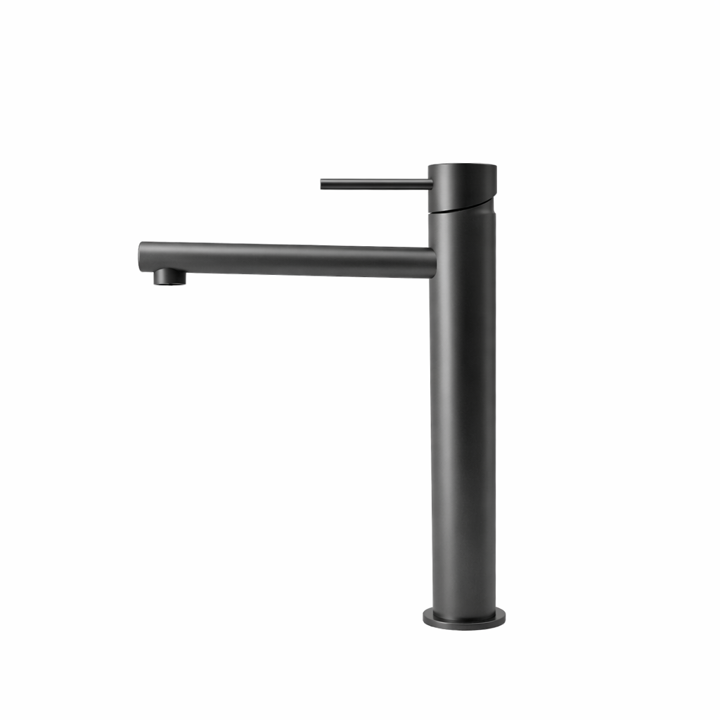 Elke Countertop Tall Basin Mixer Gunmetal