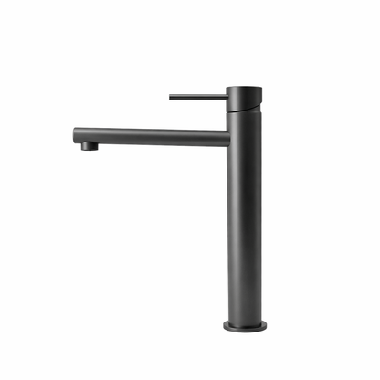 Elke Countertop Tall Basin Mixer Gunmetal